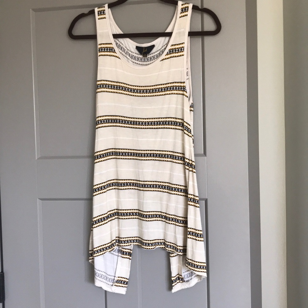 Jack Black and Yellow Tank with open back